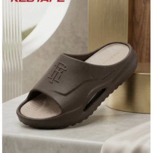 Red Tape Men's Ultra-Light EVA Slides (Brown/Beige)